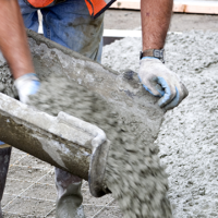 Pouring concrete